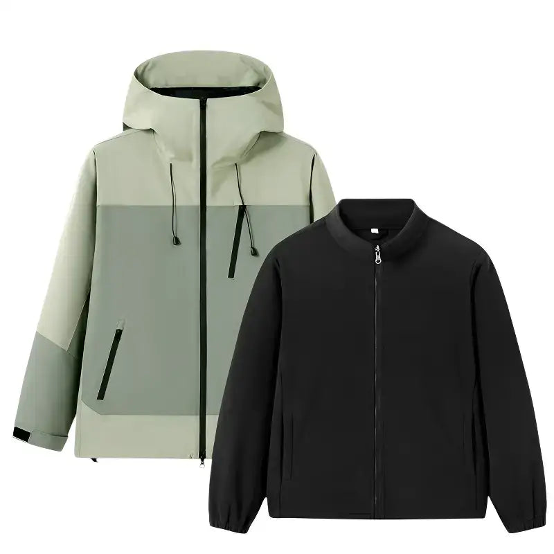 Veste randonnée homme 3 en 1 polaire amovible