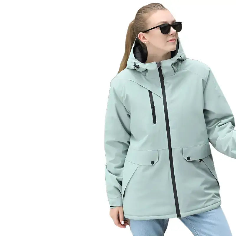 Veste randonnée verte unisexe sport