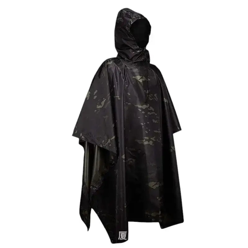 Poncho camouflage imperméable randonnée