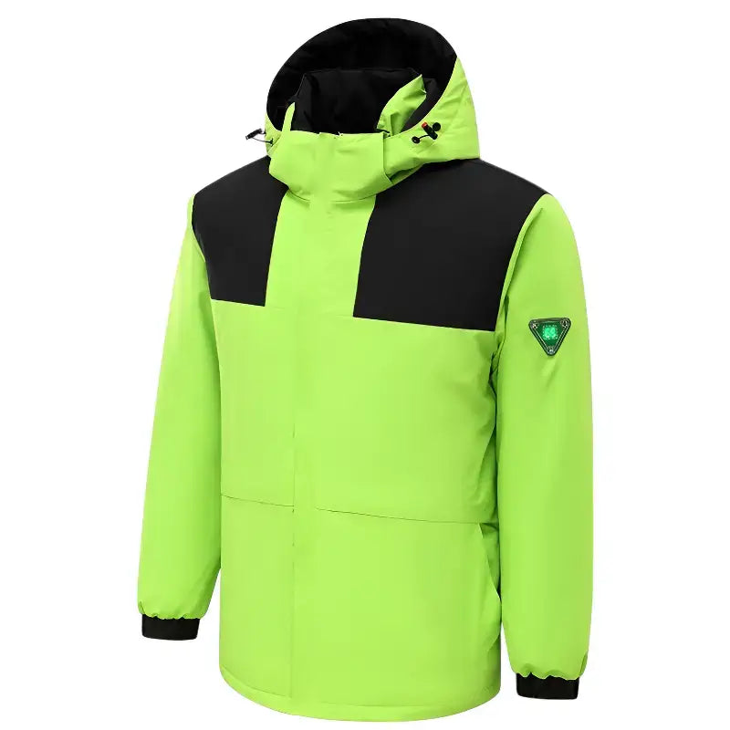 Homme veste chauffante imperméable
