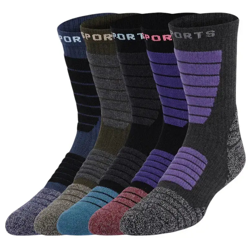 Chaussettes ski randonnée mérinos colorées