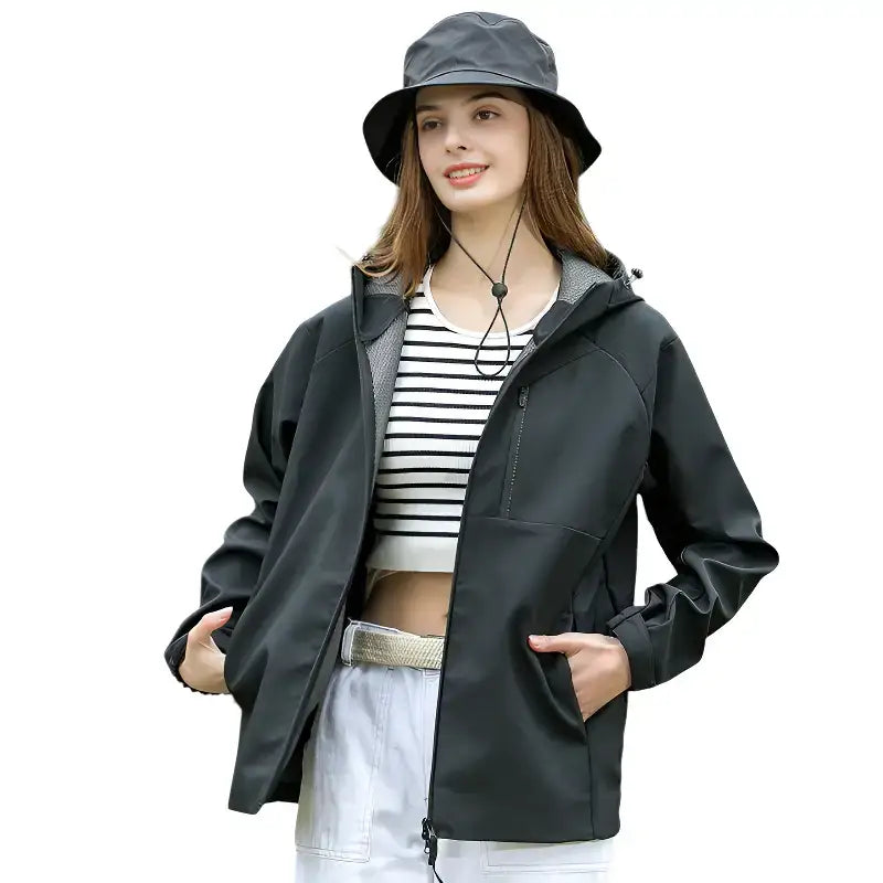 Veste softshell randonnée doublure maille