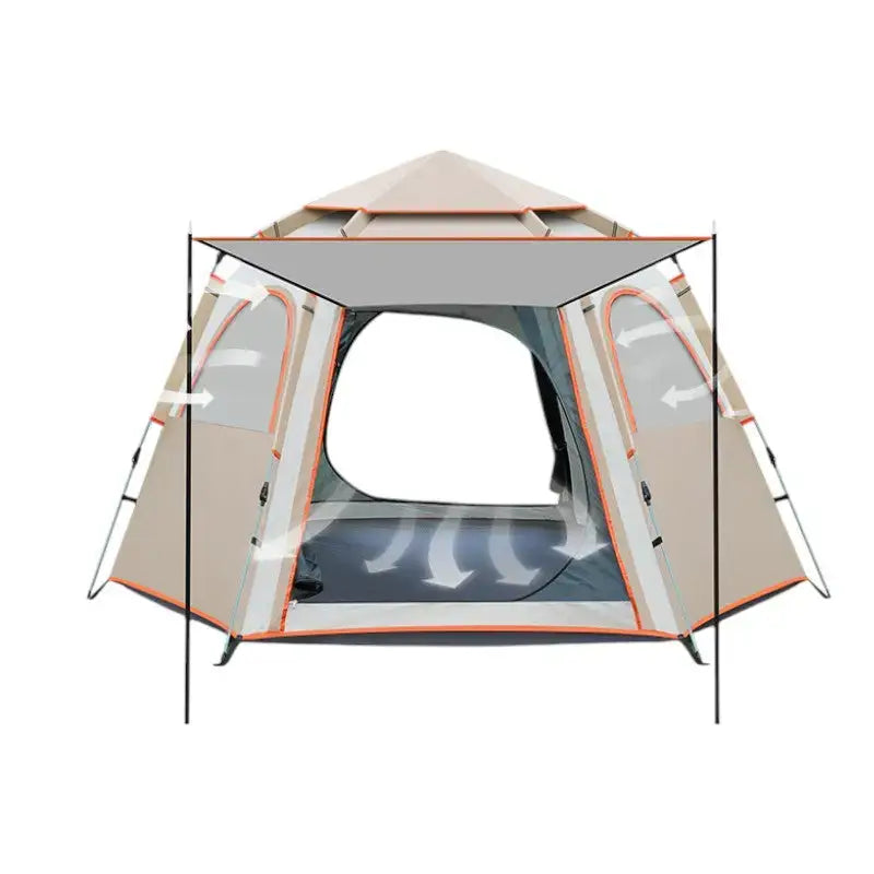 Tente camping ouverture automatique standard