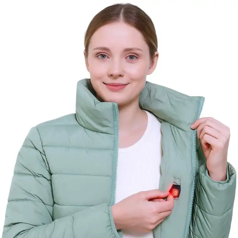 Veste chauffante femme polyester réglable