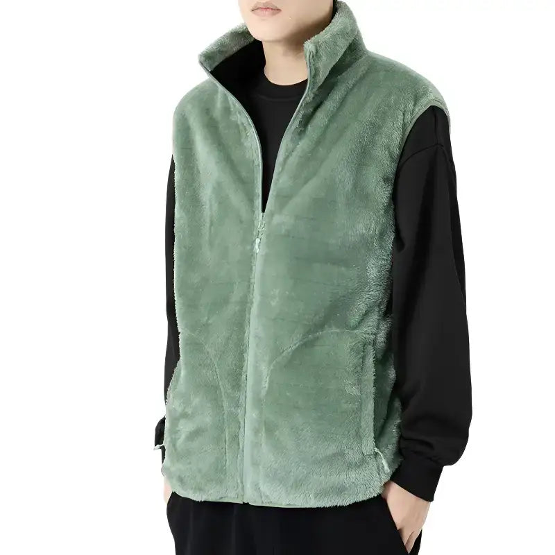 Gilet polaire chauffant - 7 zones usb - polyester doux - 3 niveaux