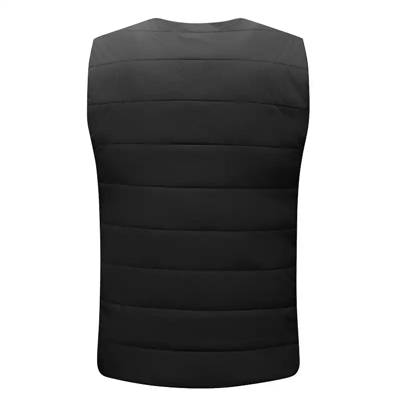 Gilet chauffant homme noir - 4 zones usb - nylon coupe-vent - 3 niveaux