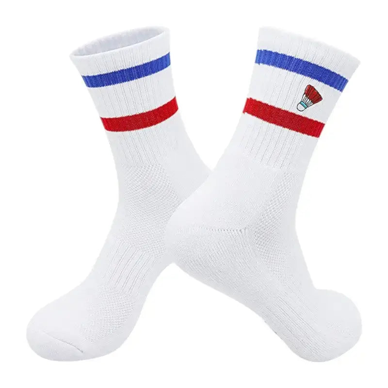 Chaussettes randonnée bleu blanc rouge