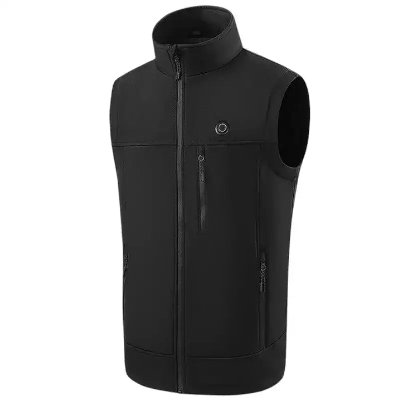 Gilet chauffant travail softshell - 8 zones usb - coupe-vent - 3 niveaux