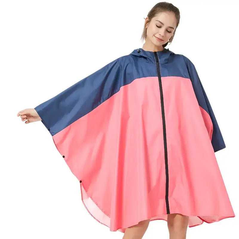Poncho pluie bicolore imperméable