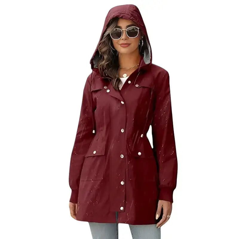 Parka imperméable femme mi-longue