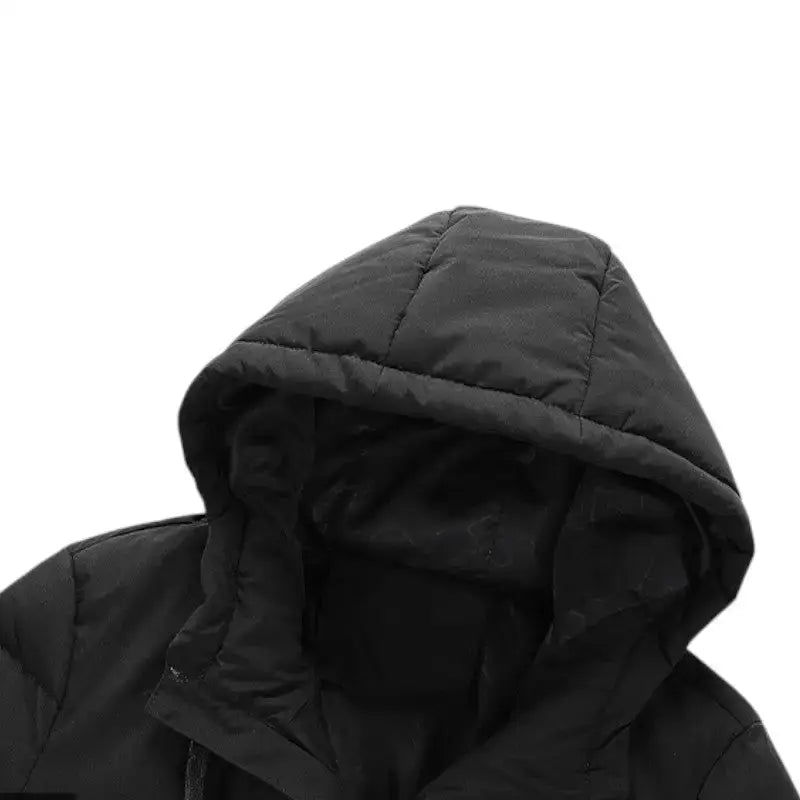 Doudoune chauffante noire homme manches longues