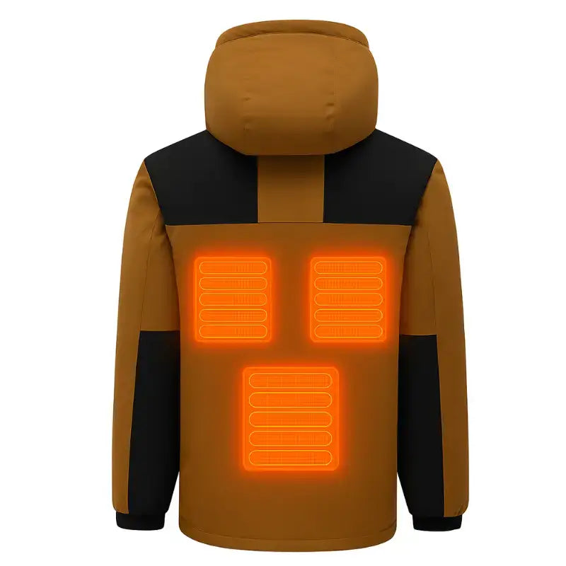 Homme veste chauffante imperméable