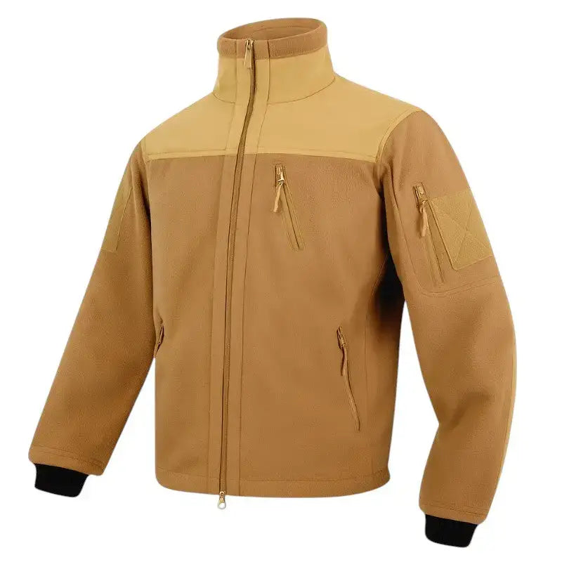 Polaire tactique style militaire tan