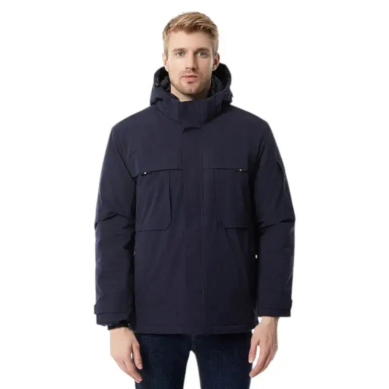 Veste chauffante homme 9 zones polyester