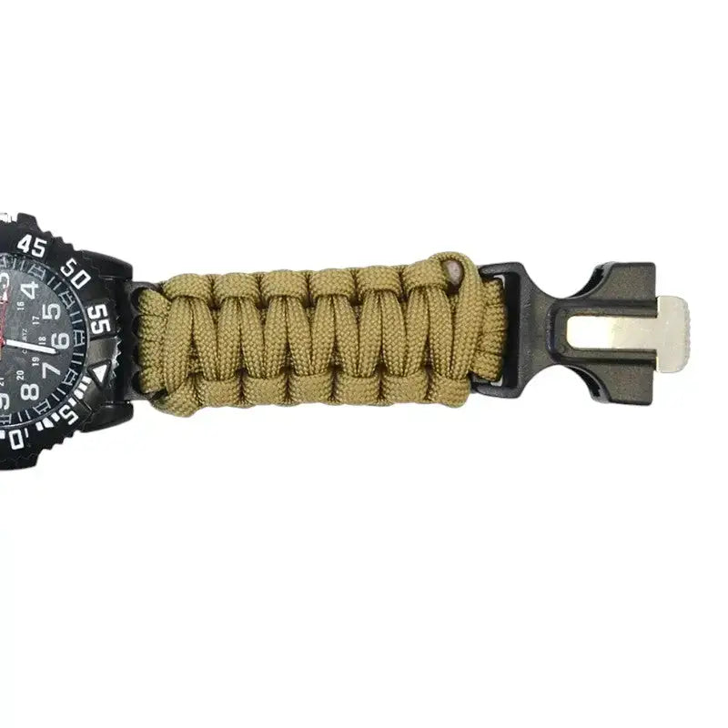 Montre militaire bracelet paracorde boussole