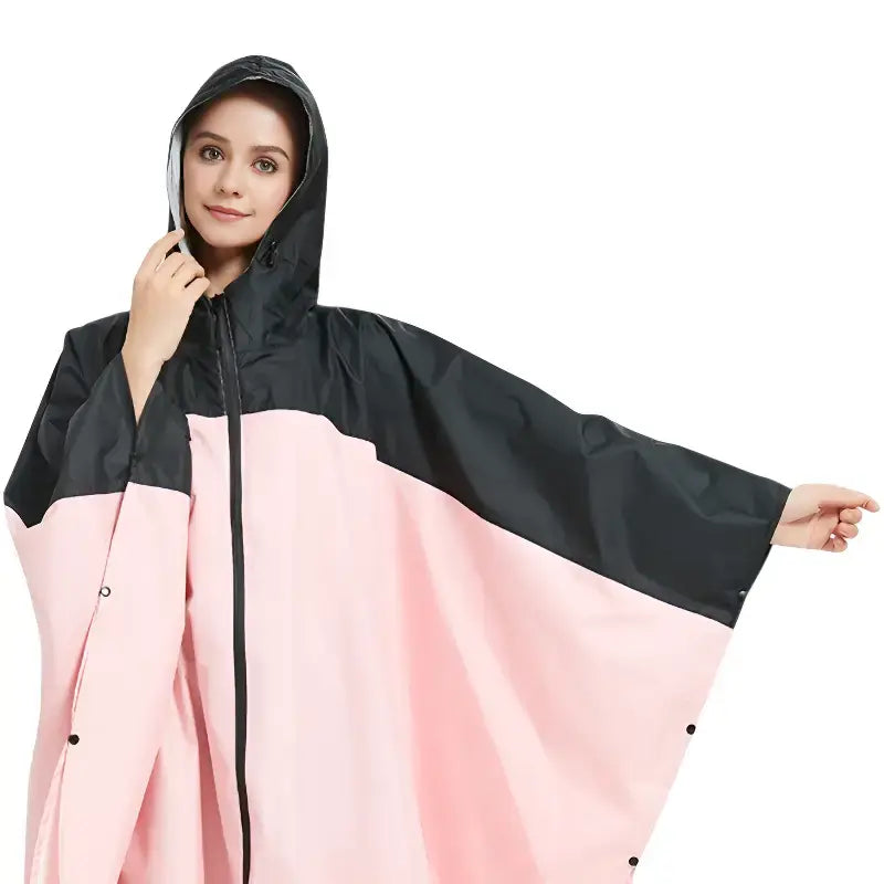 Poncho pluie bicolore imperméable