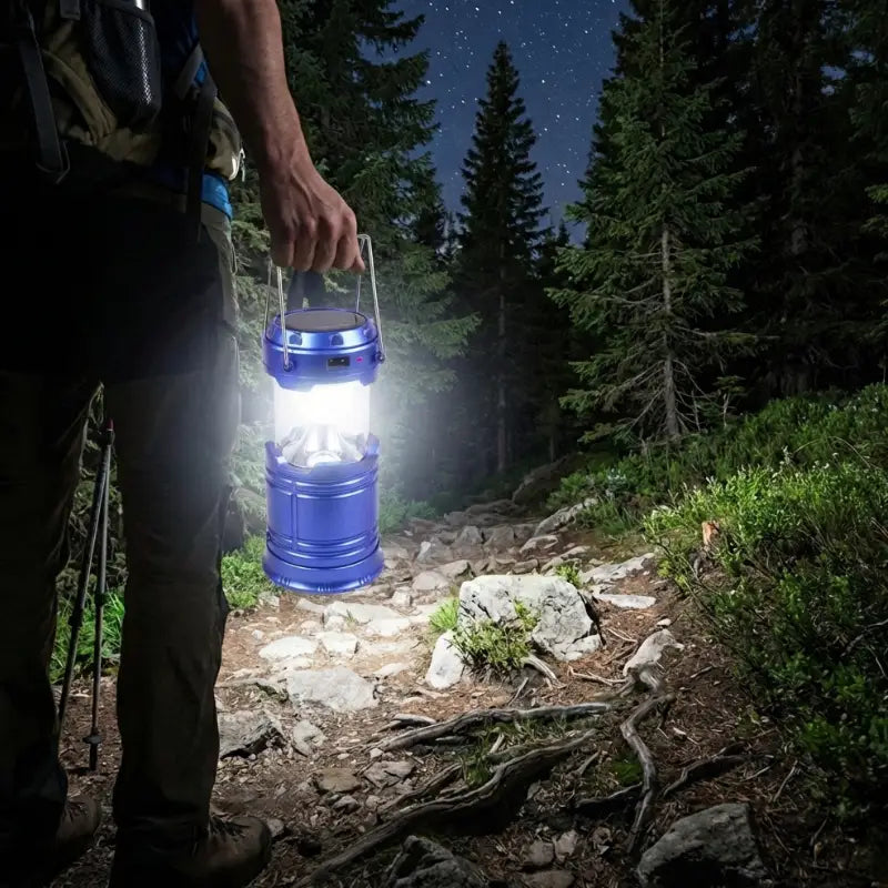 Lanterne solaire camping pliable bivouac