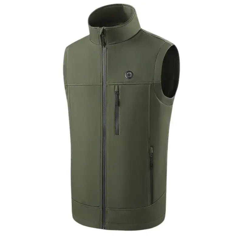 Gilet chauffant travail softshell - 8 zones usb - coupe-vent - 3 niveaux