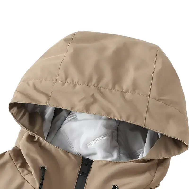 Veste randonnée homme capuche bicolore