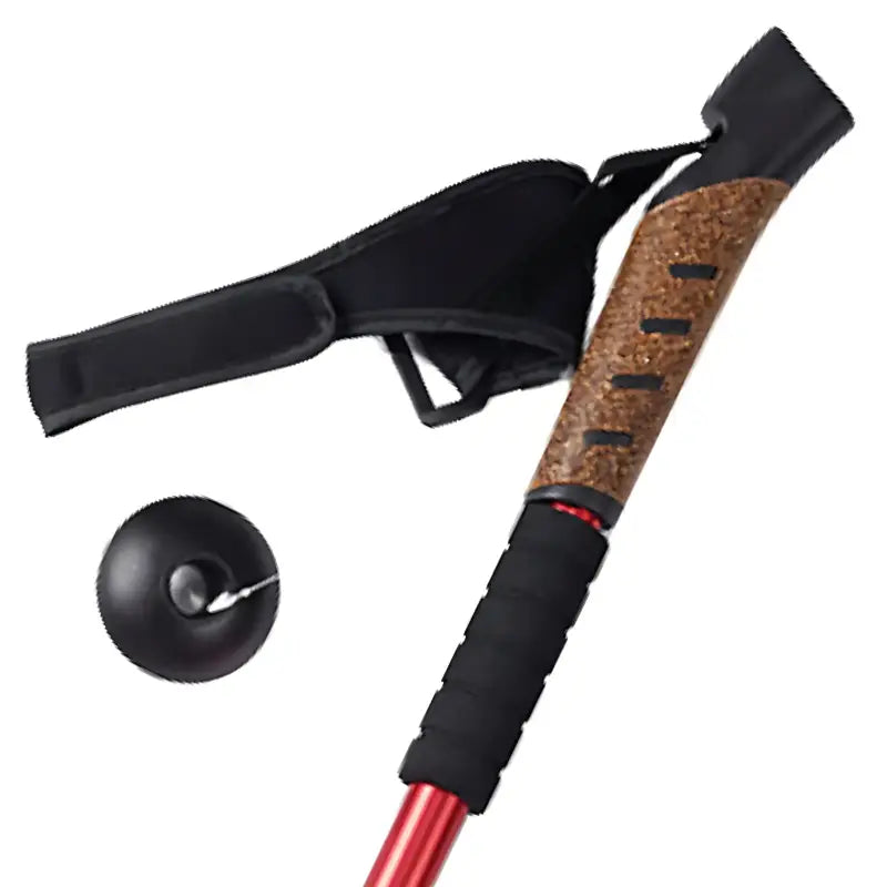 Bâton marche nordique 3 brins poignée mixte