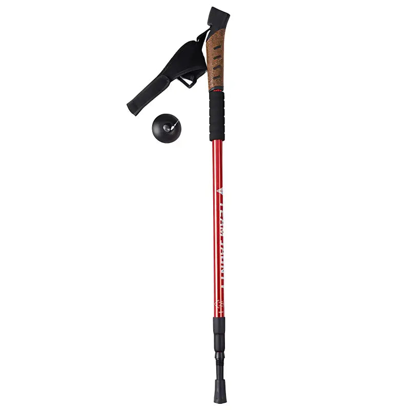 Bâton marche nordique 3 brins poignée mixte