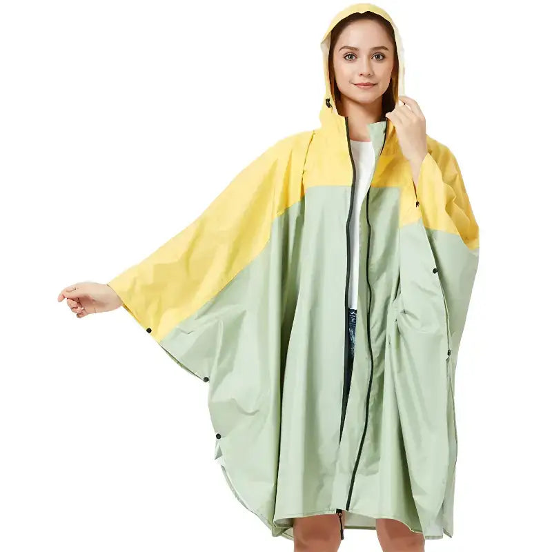 Poncho pluie bicolore imperméable