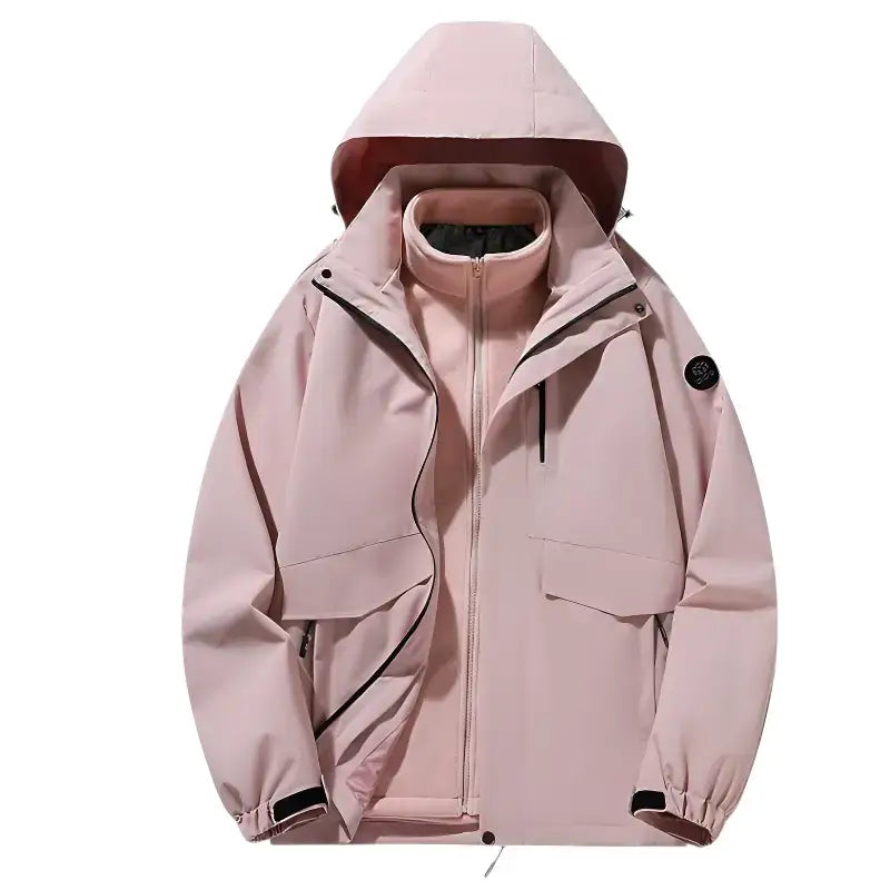Veste randonnée chaude coloris pastel