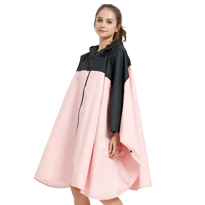 Poncho pluie bicolore imperméable