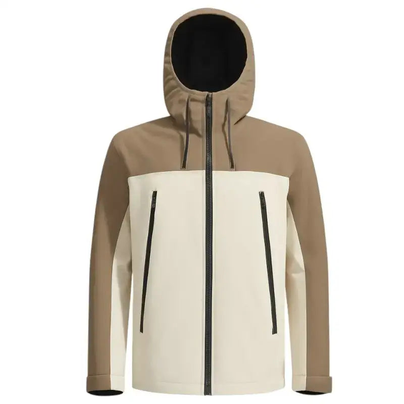 Veste randonnée homme capuche bicolore