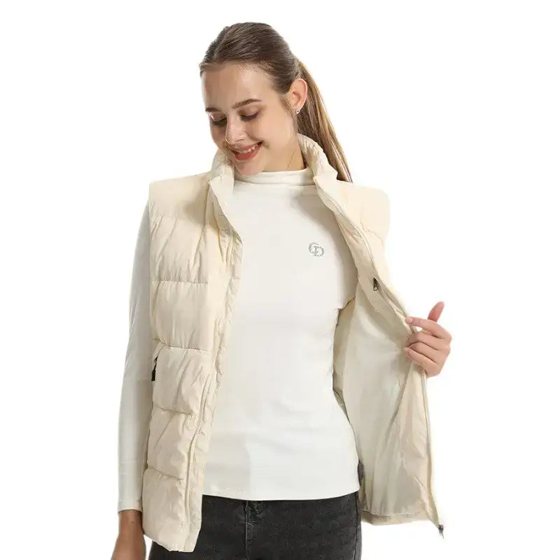 Gilet chauffant femme multizones