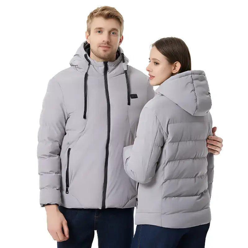 Doudoune chauffante capuche hiver
