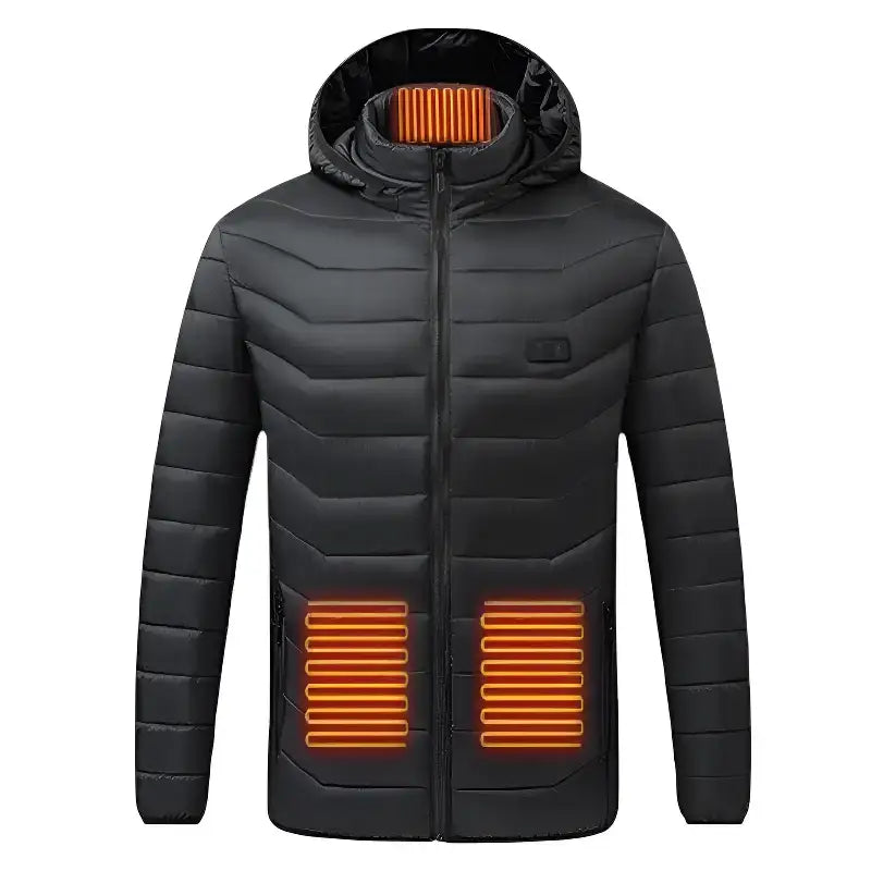 Doudoune chauffante femme noire polyvalente