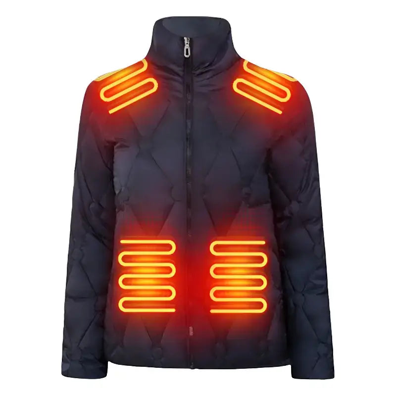 Veste chauffante femme épaisse multizones