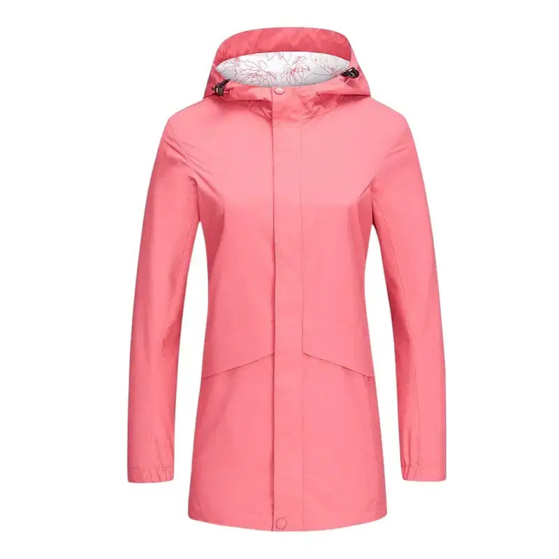 Veste pluie femme rose imperméable urbaine