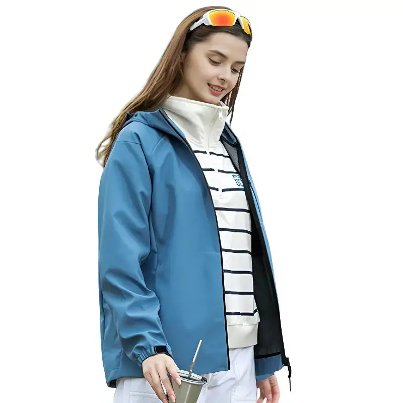 Veste softshell randonnée doublure maille