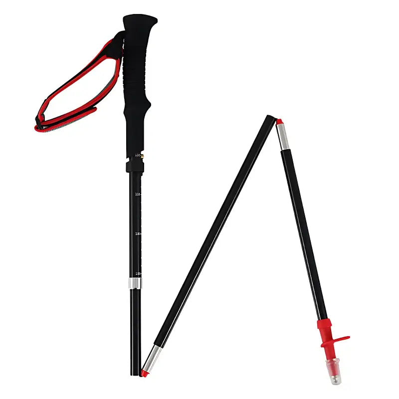 Bâton randonnée pliable aluminium compact