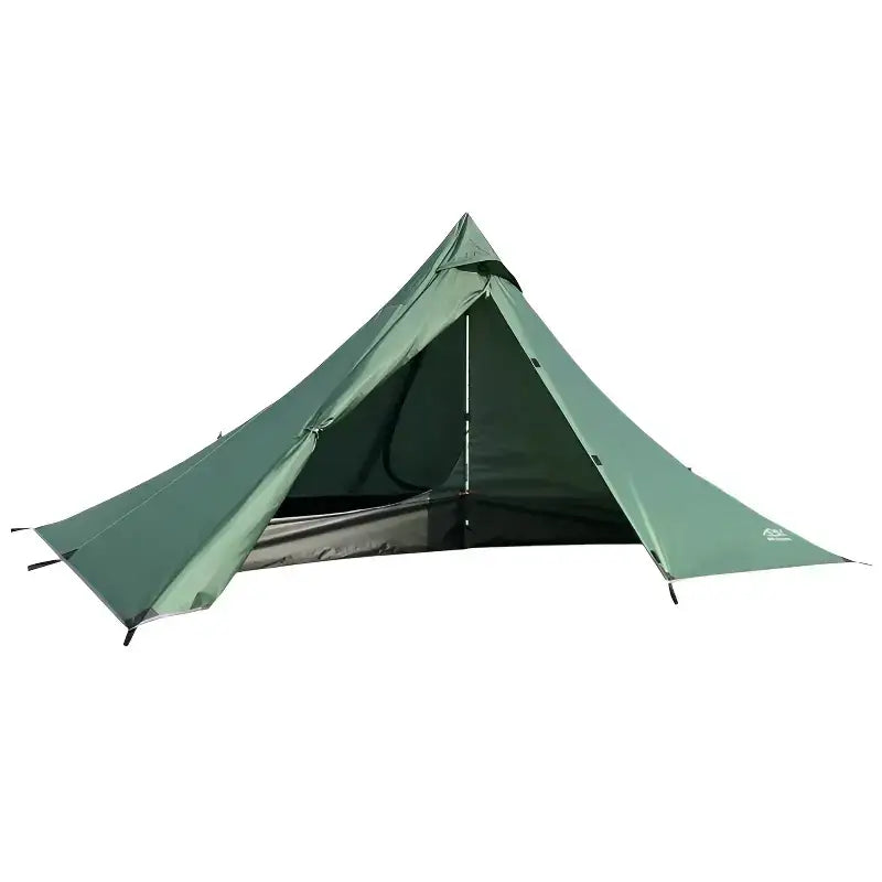 Tente camping pyramide montage bâton