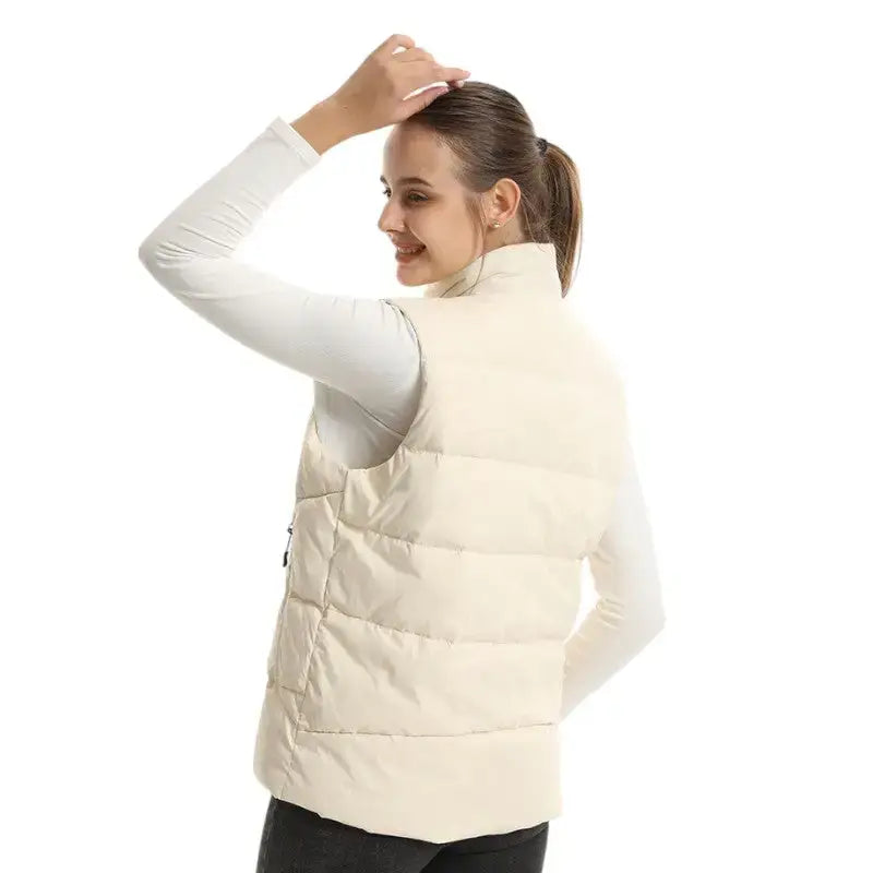 Gilet chauffant femme multizones