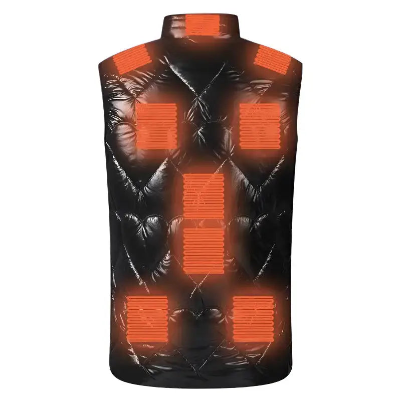 Gilet chauffant femme urbain nylon brillant