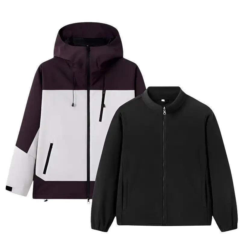 Veste randonnée homme 3 en 1 polaire amovible