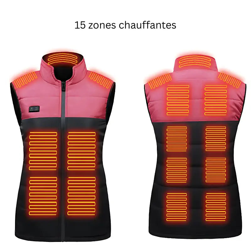 Doudoune chauffante homme avec batterie sans manche