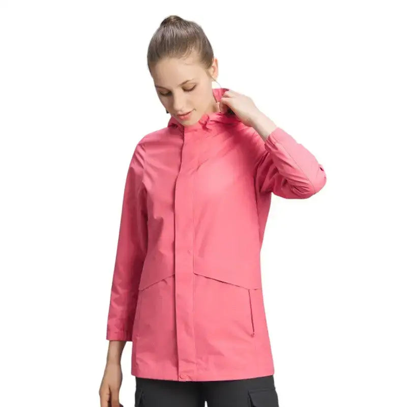 Veste pluie femme rose imperméable urbaine