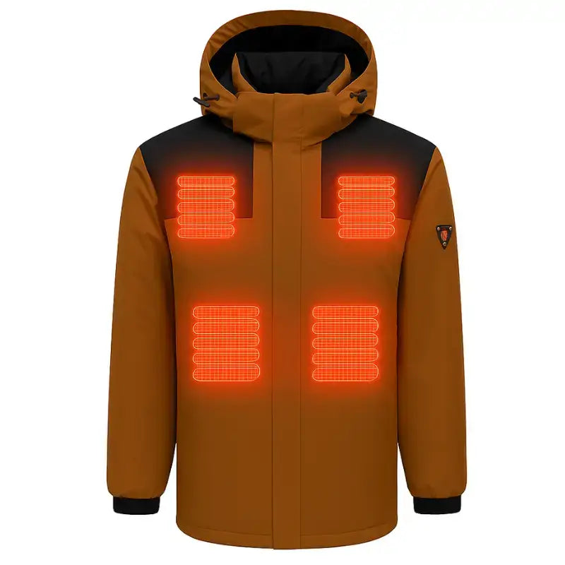 Homme veste chauffante imperméable