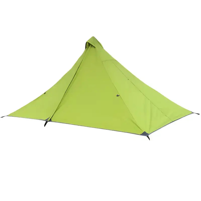 Tente camping pyramide montage bâton