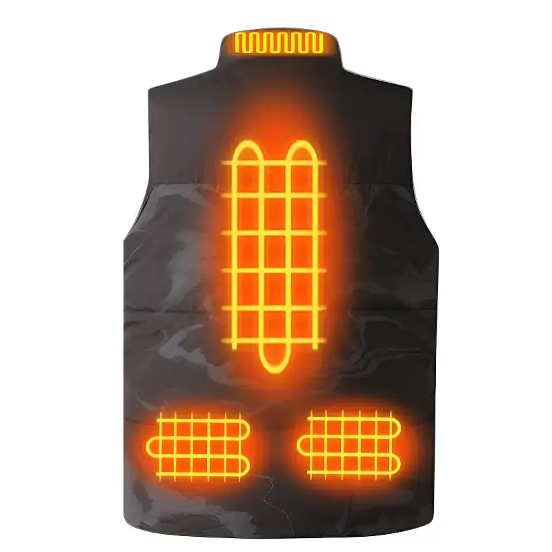 Gilet chauffant homme camouflage