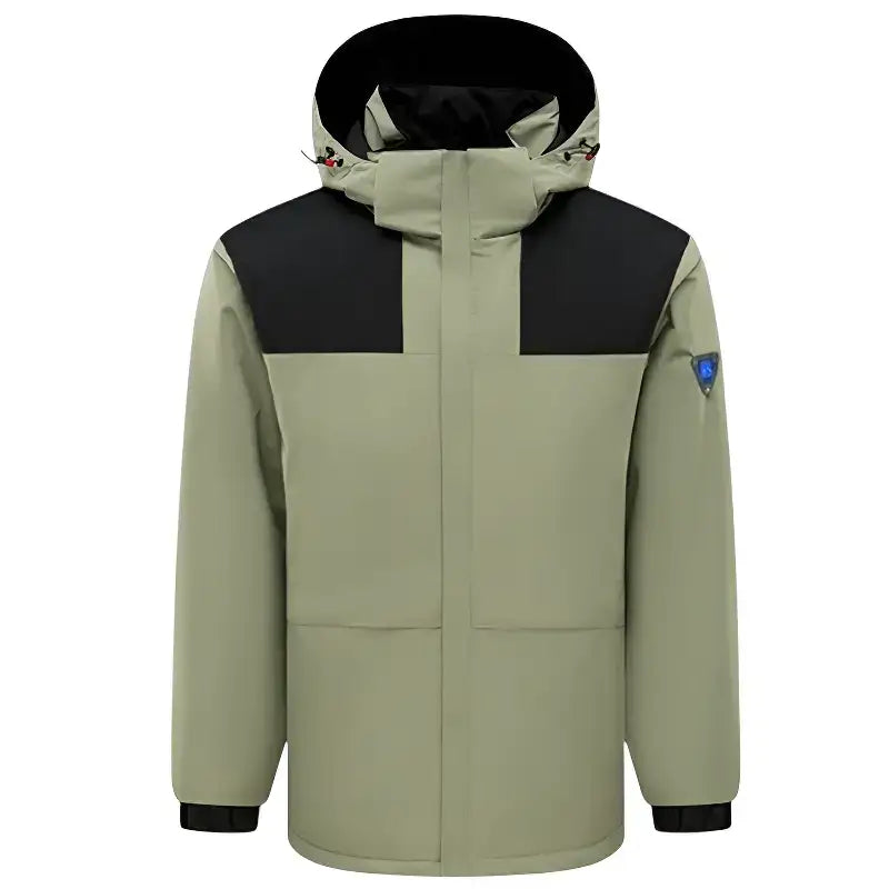 Homme veste chauffante imperméable