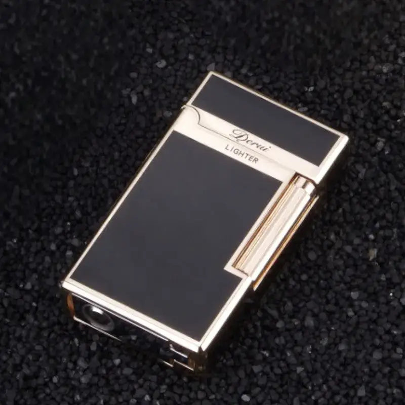 Briquet gaz élégant finition dorée