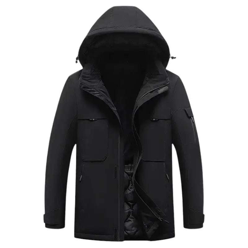 Veste chauffante homme 9 zones polyester