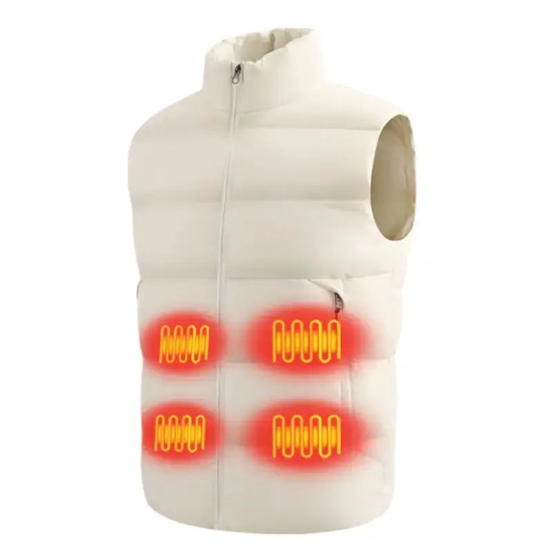 Gilet chauffant femme multizones