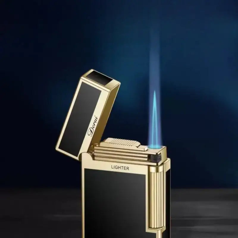 Briquet gaz élégant finition dorée